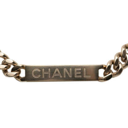 Chanel Logo CC Chain Necklace Gold Plated 1 — view 3