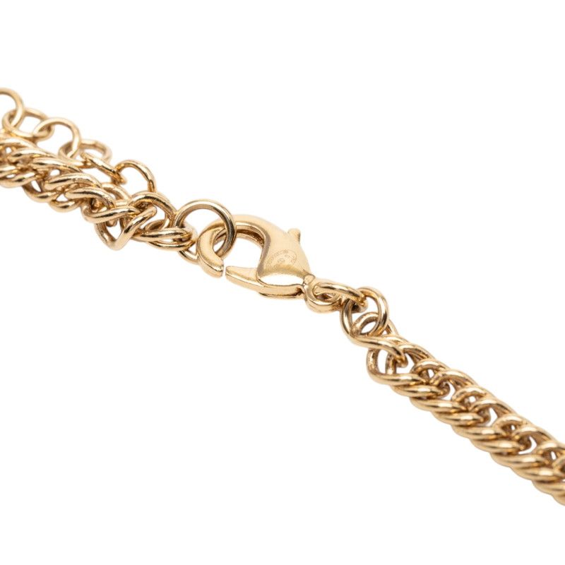 Chanel CC Logo Perfume Bottle Motif Necklace Gold Black Plated 1 — view 5