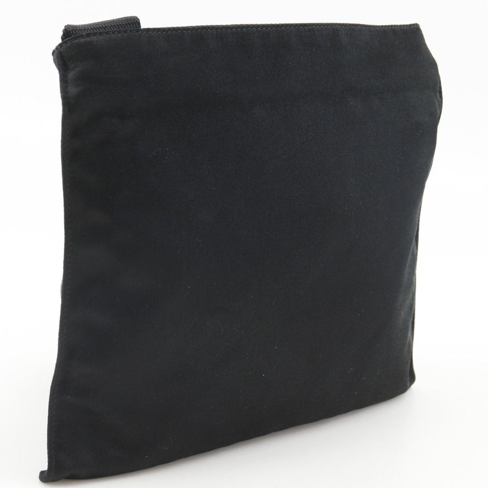 Prada Pochette Satin Nero Black Shoulder Bag — view 3