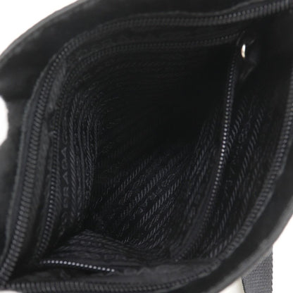Prada Pochette Satin Nero Black Shoulder Bag — view 5