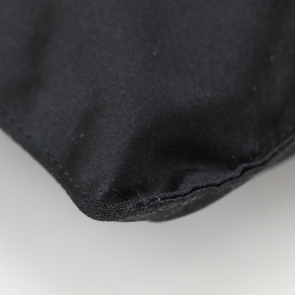 Prada Pochette Satin Nero Black Shoulder Bag — view 6