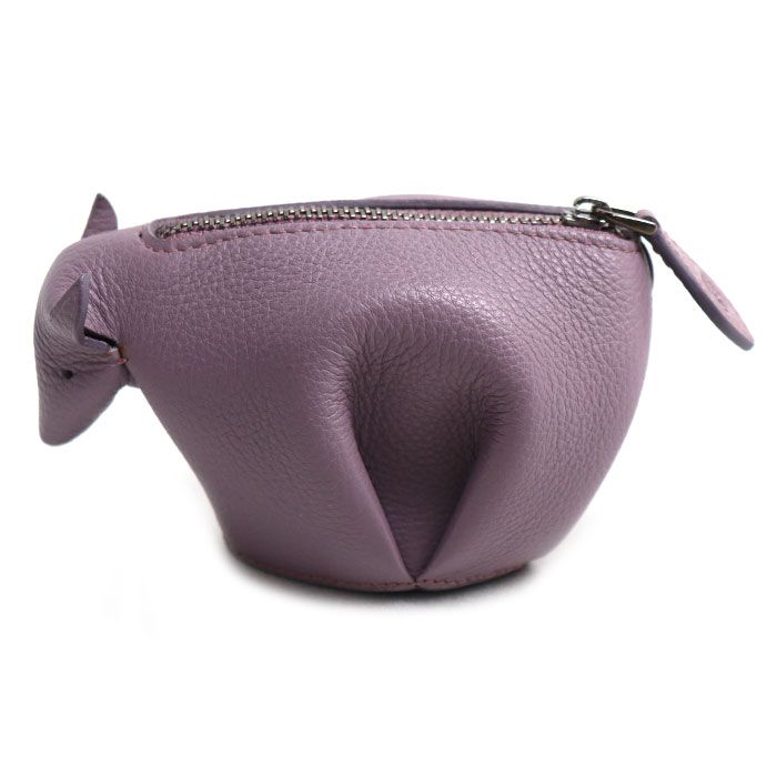 Loewe Animal Cow Motif Coin Case Purple — view 2
