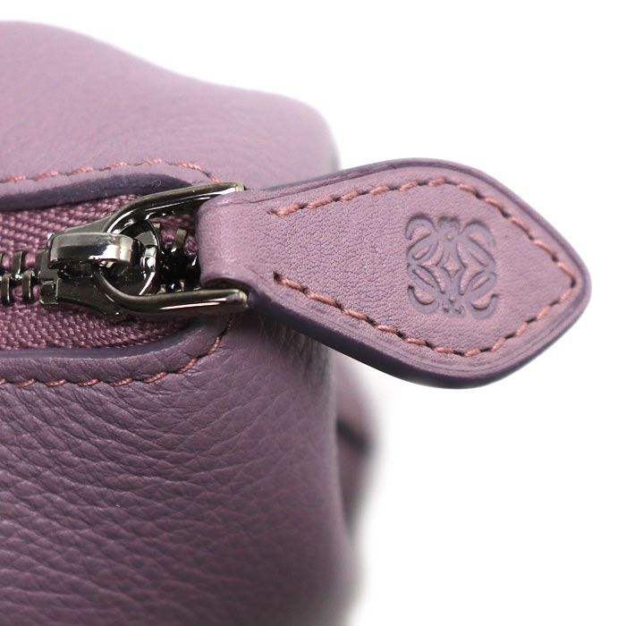 Loewe Animal Cow Motif Coin Case Purple — view 7