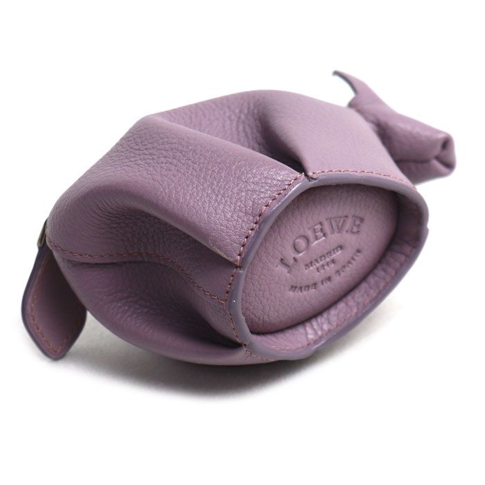 Loewe Animal Cow Motif Coin Case Purple — view 4