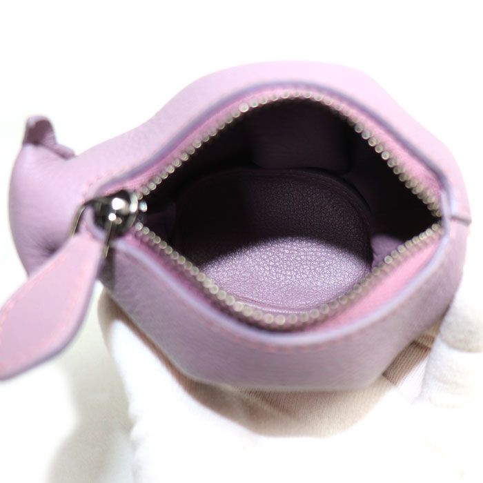 Loewe Animal Cow Motif Coin Case Purple — view 6