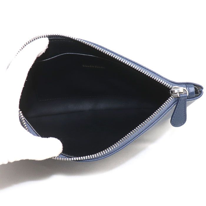 Balenciaga Ville Clutch Navy — view 3