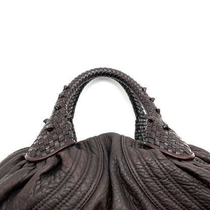 Fendi Handbag Spy Bag Leather Brown — view 5