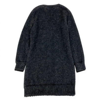 Louis Vuitton Gradient Sequin Knit Dress Mohair Blend Neck XS Gray — view 3
