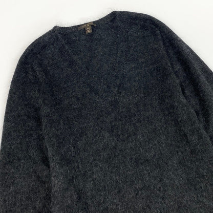 Louis Vuitton Gradient Sequin Knit Dress Mohair Blend Neck XS Gray — view 4