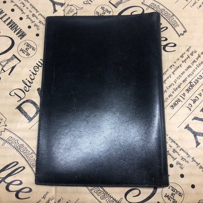 Hermes Notebook Schedule Note Cover Leather Black Business Agenda — view 3