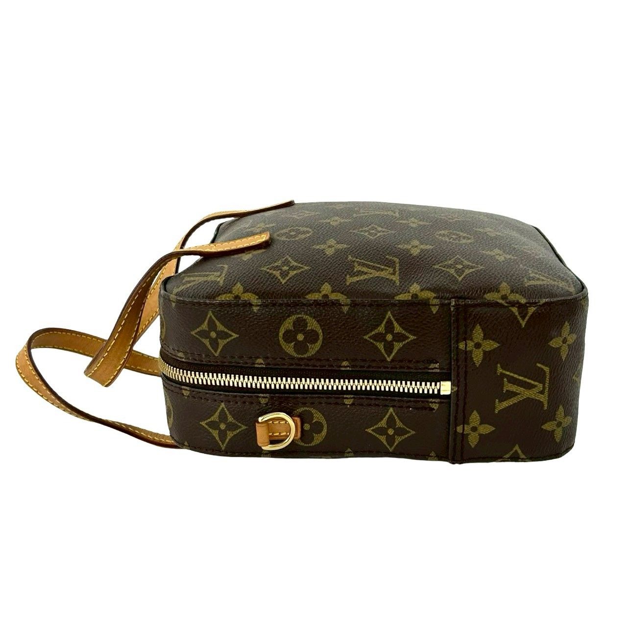 Louis Vuitton Vintage Spontini Monogram Leather Shoulder Bag Pochette Brown — view 5