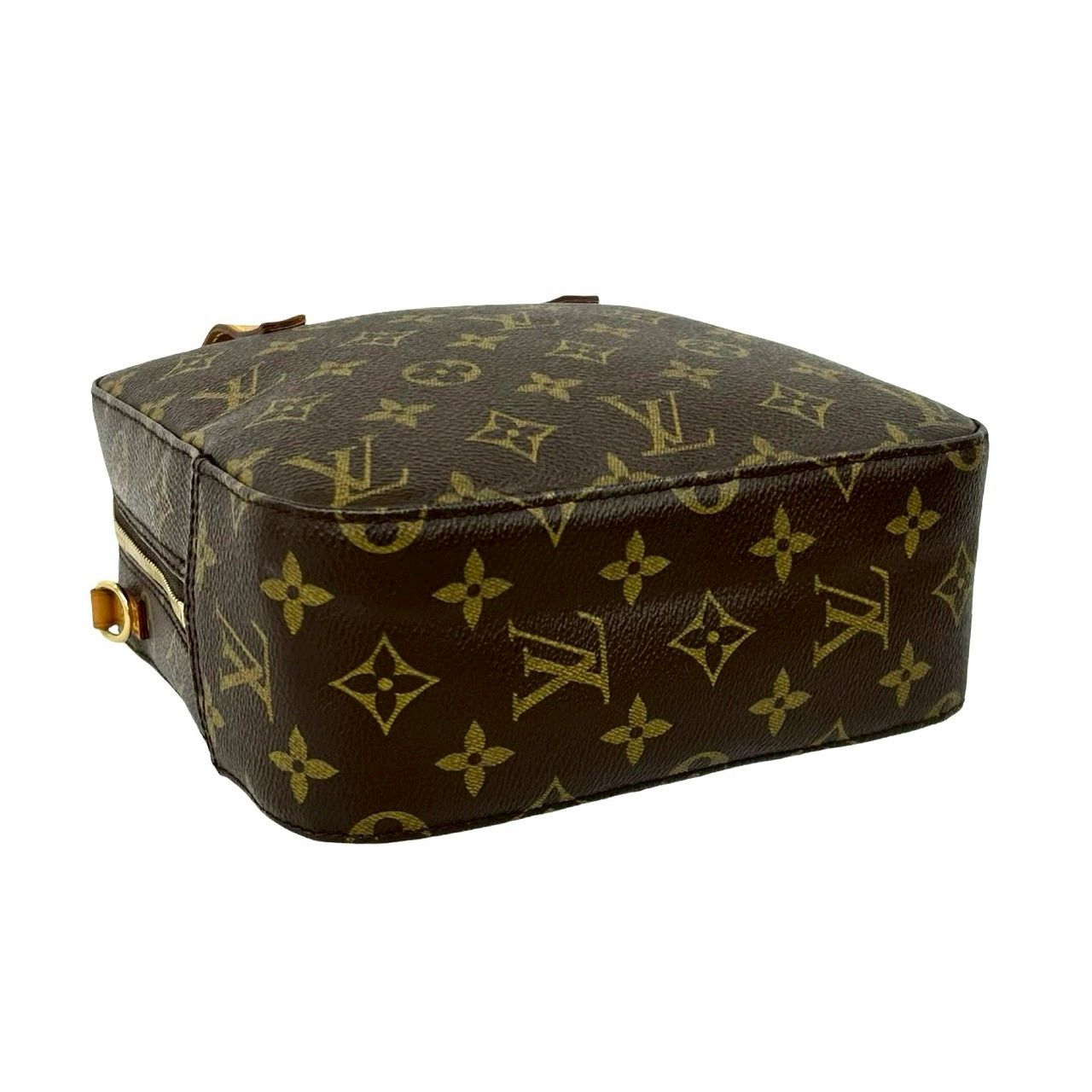 Louis Vuitton Vintage Spontini Monogram Leather Shoulder Bag Pochette Brown — view 7