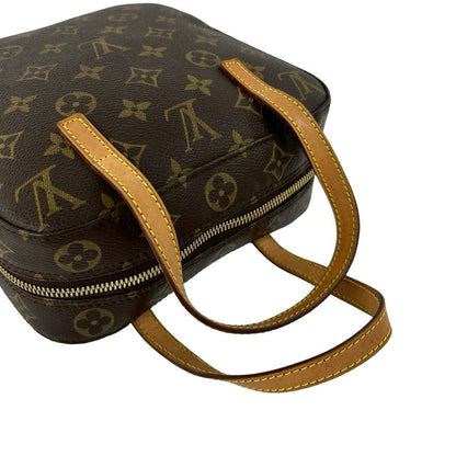 Louis Vuitton Vintage Spontini Monogram Leather Shoulder Bag Pochette Brown — view 4