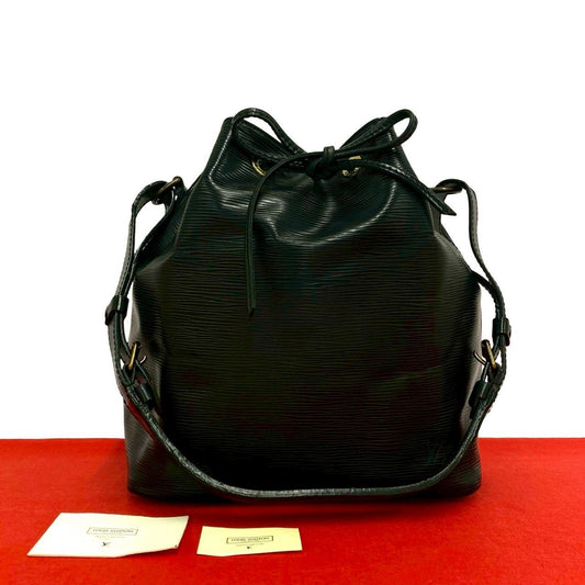 Louis Vuitton Vintage Petit Noir Epi Leather Shoulder Bag