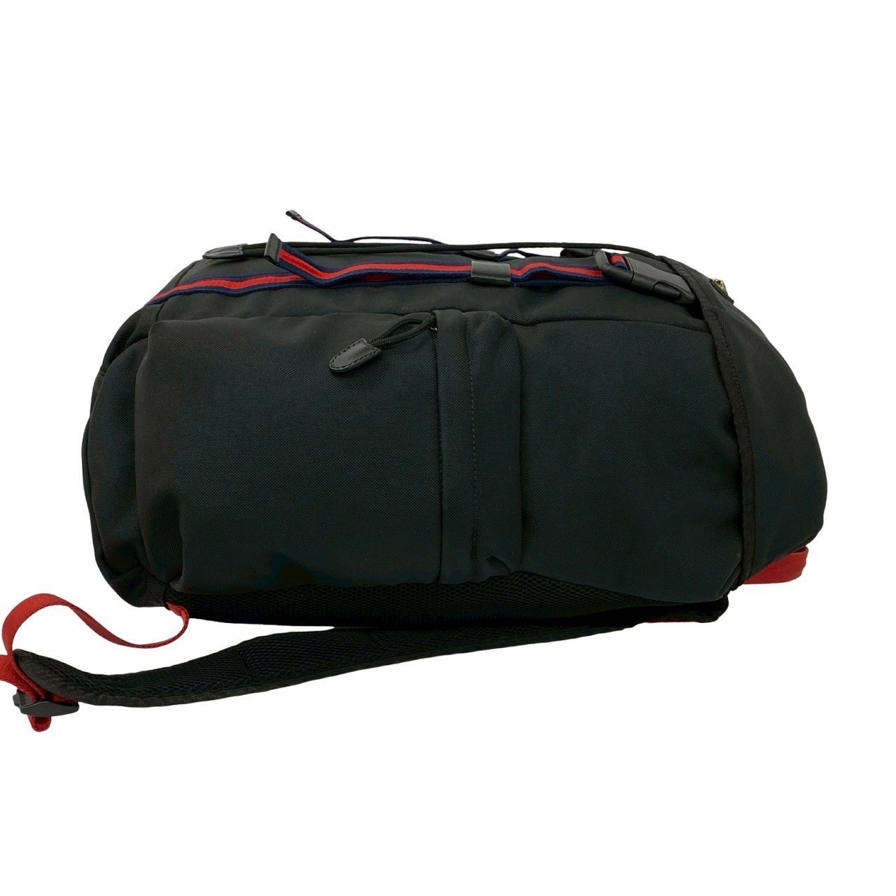 Gucci Taiga Head Webbing Leather Techno Canvas Backpack Black — view 6