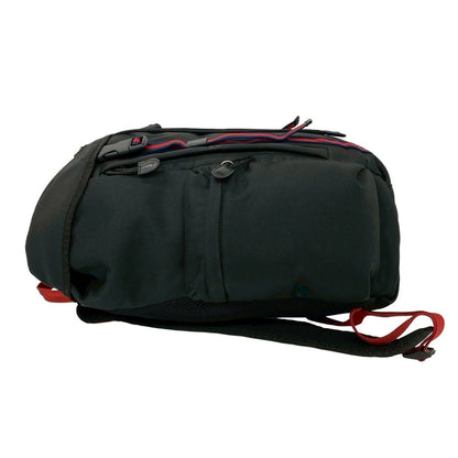 Gucci Taiga Head Webbing Leather Techno Canvas Backpack Black — view 5
