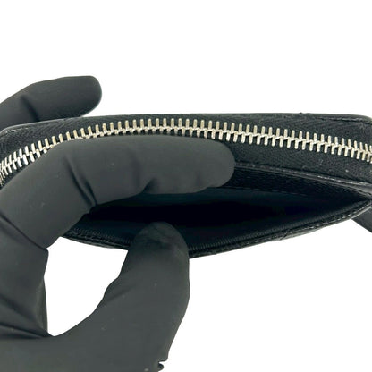 Chanel With Quilted CC Logo Caviar Leather Coin Purse Black — view 9