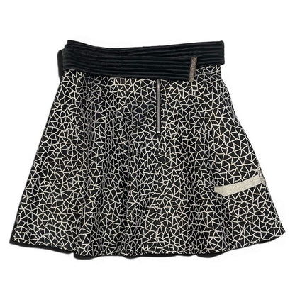 Louis Vuitton Yayoi Kusama Flower Skirt with Belt 36 Black — view 2