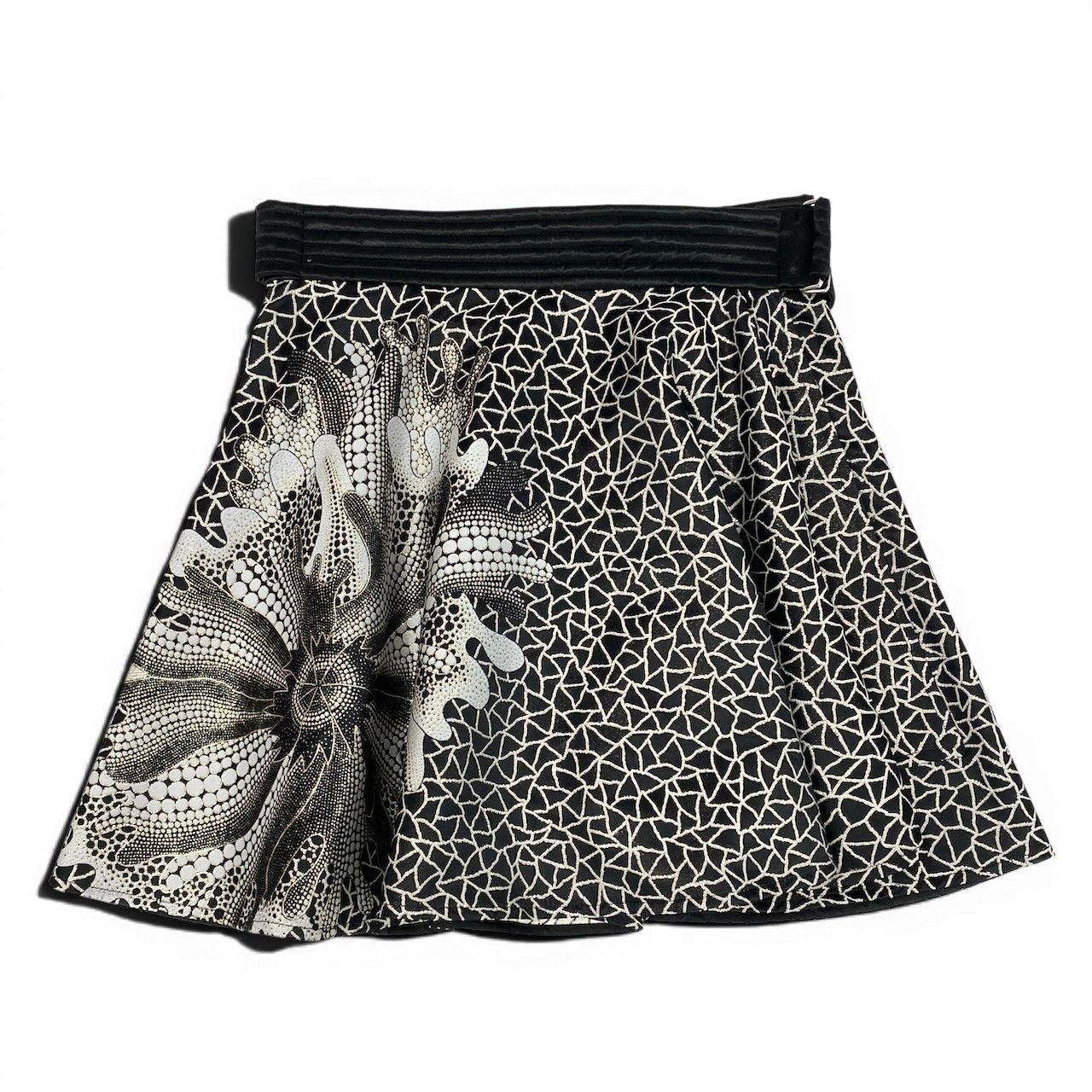 Louis Vuitton Yayoi Kusama Flower Skirt with Belt 36 Black
