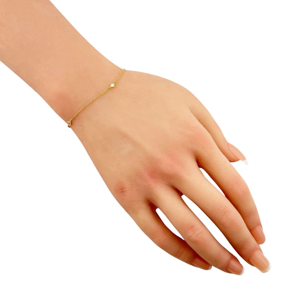 Tiffany & Co by the Yard Bracelet 18k Gold Diamond — view 2