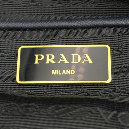 Prada Tote Saffiano Nylon Leather Navy — view 8