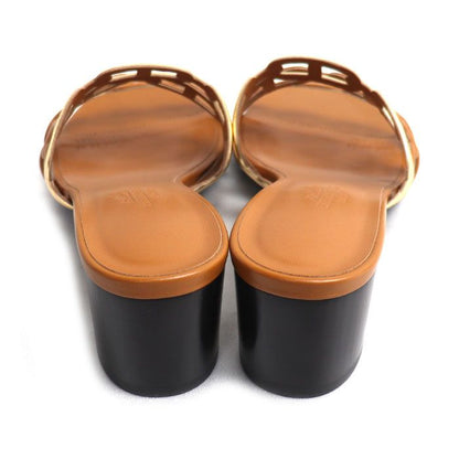 Hermes Tandem Chaine D'ancre Sandals Brown — view 3