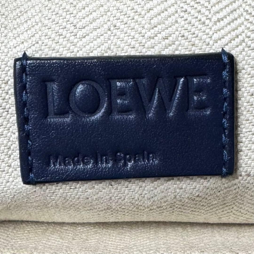 Loewe Anagram Repeat T Pouch Clutch Navy — view 8