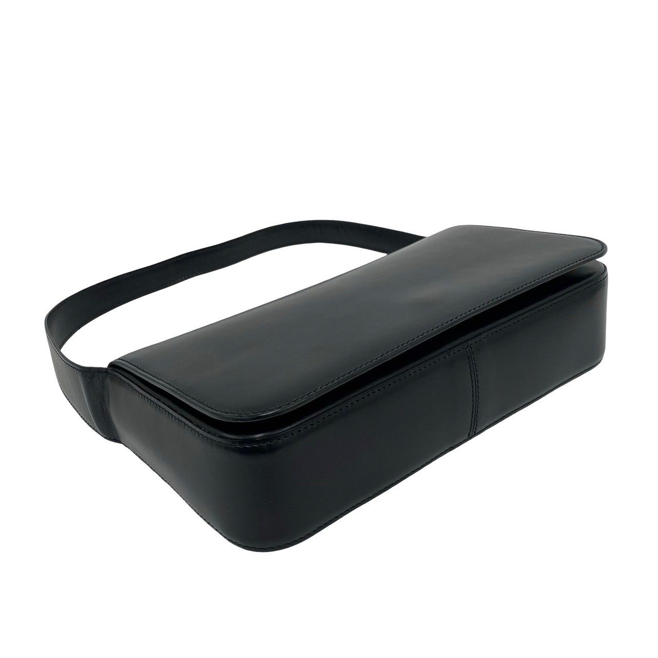 Cartier Panthere Line Leather Shoulder Bag Black — view 7