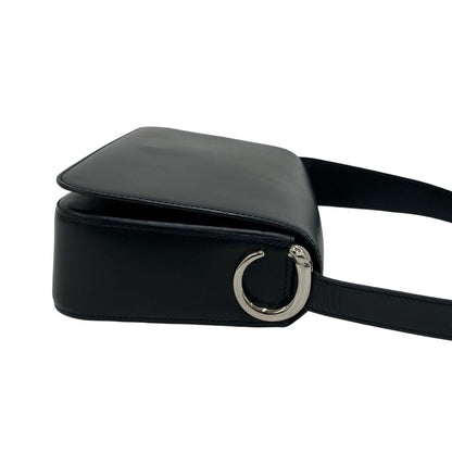 Cartier Panthere Line Leather Shoulder Bag Black — view 6