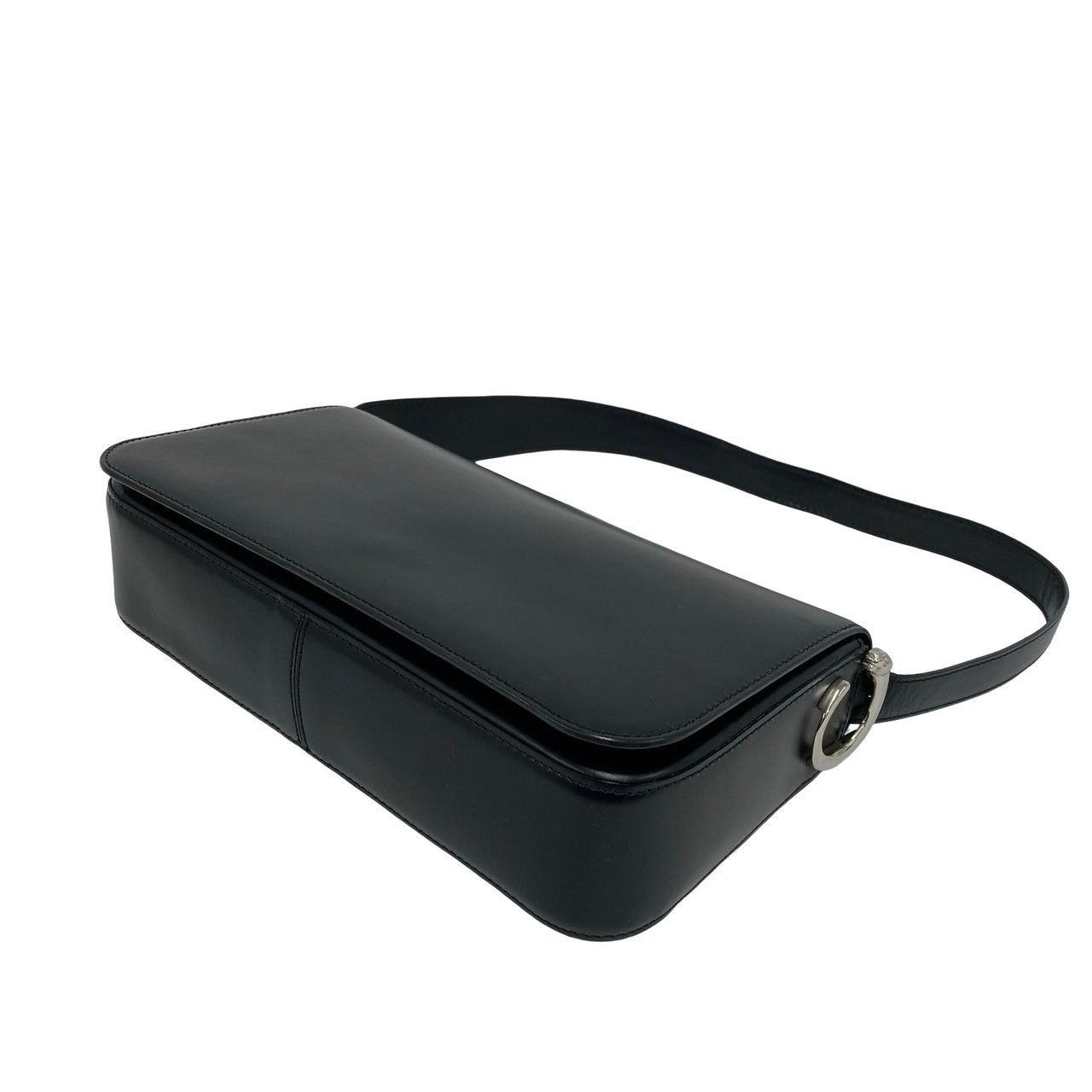 Cartier Panthere Line Leather Shoulder Bag Black — view 8