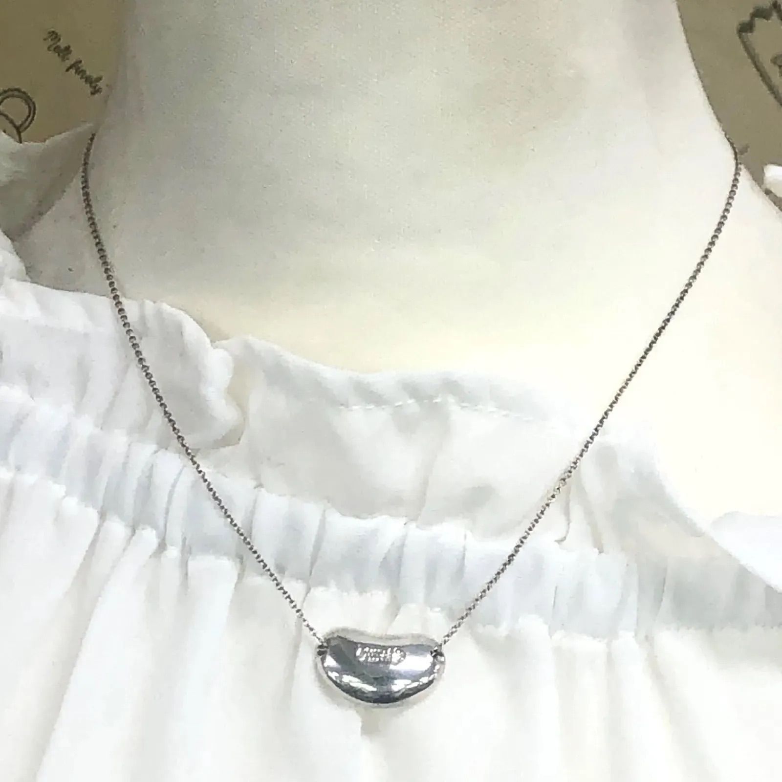 Tiffany & Co Necklace Bean Silver — view 3