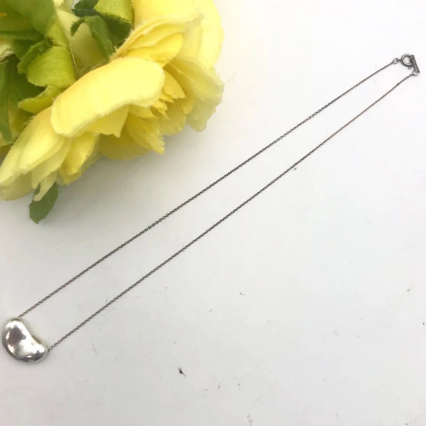 Tiffany & Co Necklace Bean Silver