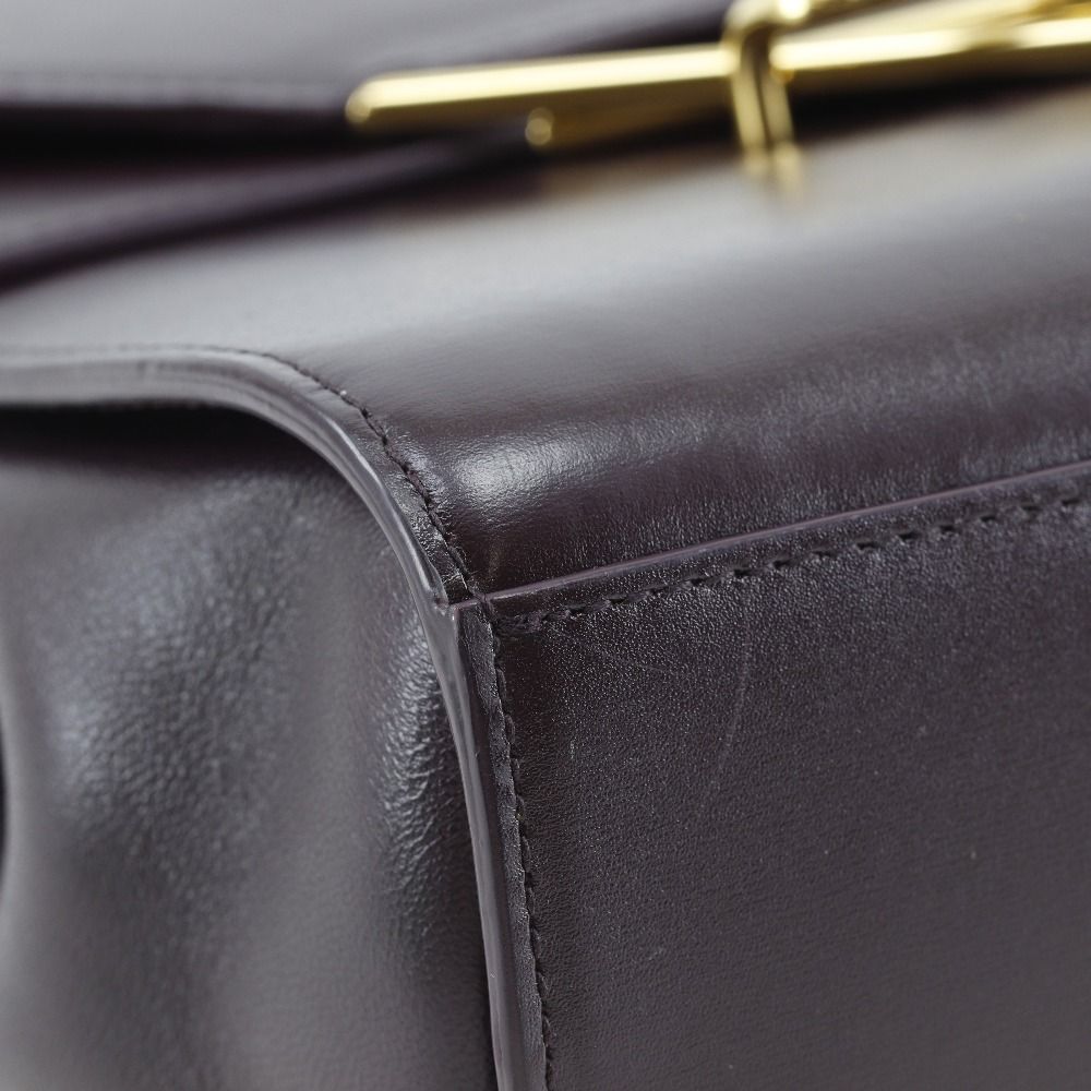 Bottega Veneta the Clip Leather Purple Shoulder Bag — view 4