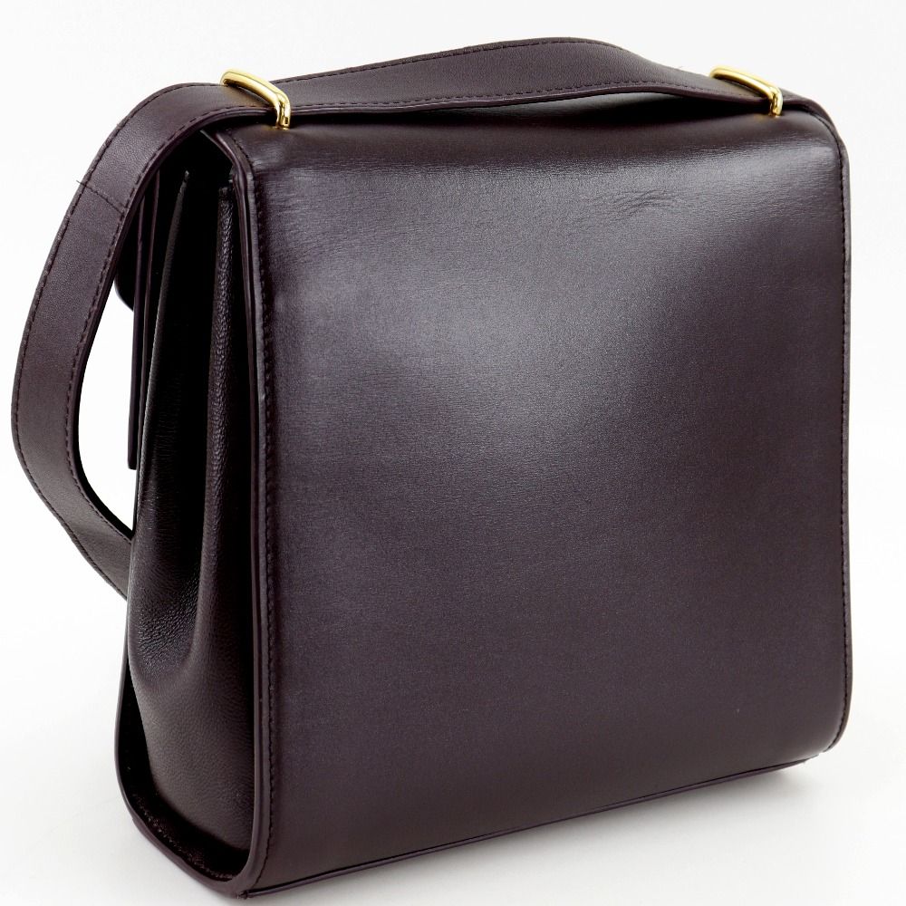 Bottega Veneta the Clip Leather Purple Shoulder Bag — view 3