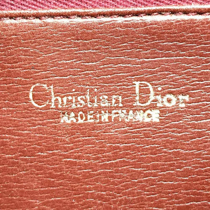Dior Shoulder Bag Leather Red Bordeaux Vintage — view 9