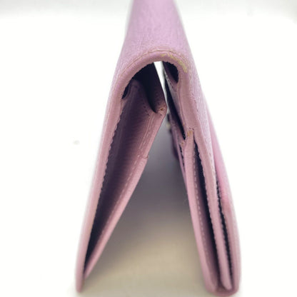 Chanel Wallet Fold Hook Purple CC Logo Coco Button — view 5
