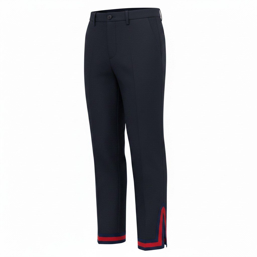 Gucci Hem Zip Tapered Pants Sherry Line Stretch