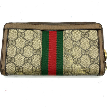 Gucci Wallet GG Supreme Ophidia Round Sherry — view 3