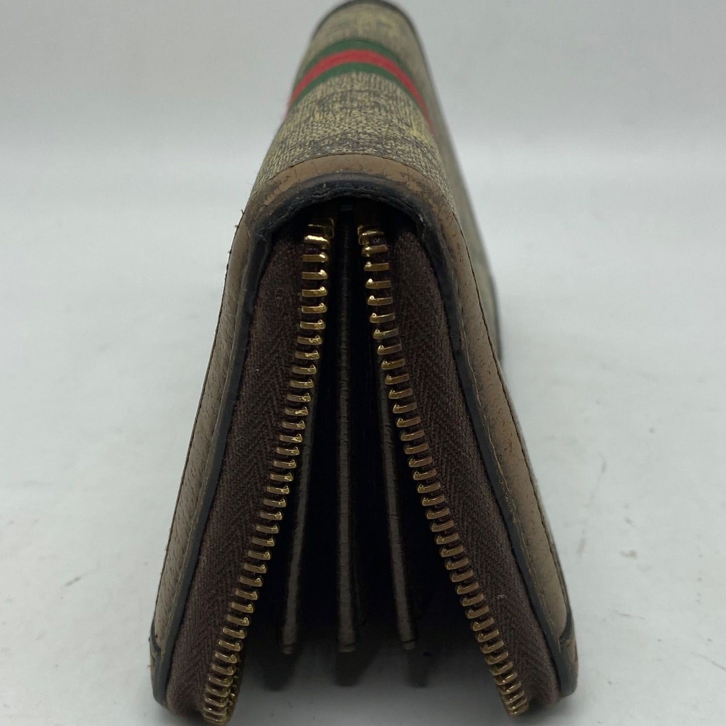 Gucci Wallet GG Supreme Ophidia Round Sherry — view 7