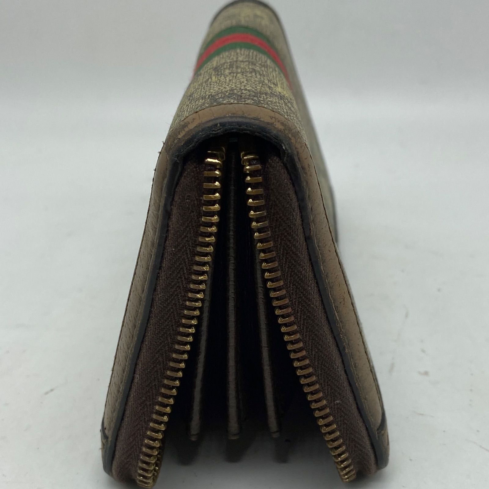 Gucci Wallet GG Supreme Ophidia Round Sherry — view 7