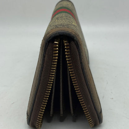 Gucci Wallet GG Supreme Ophidia Round Sherry — view 7