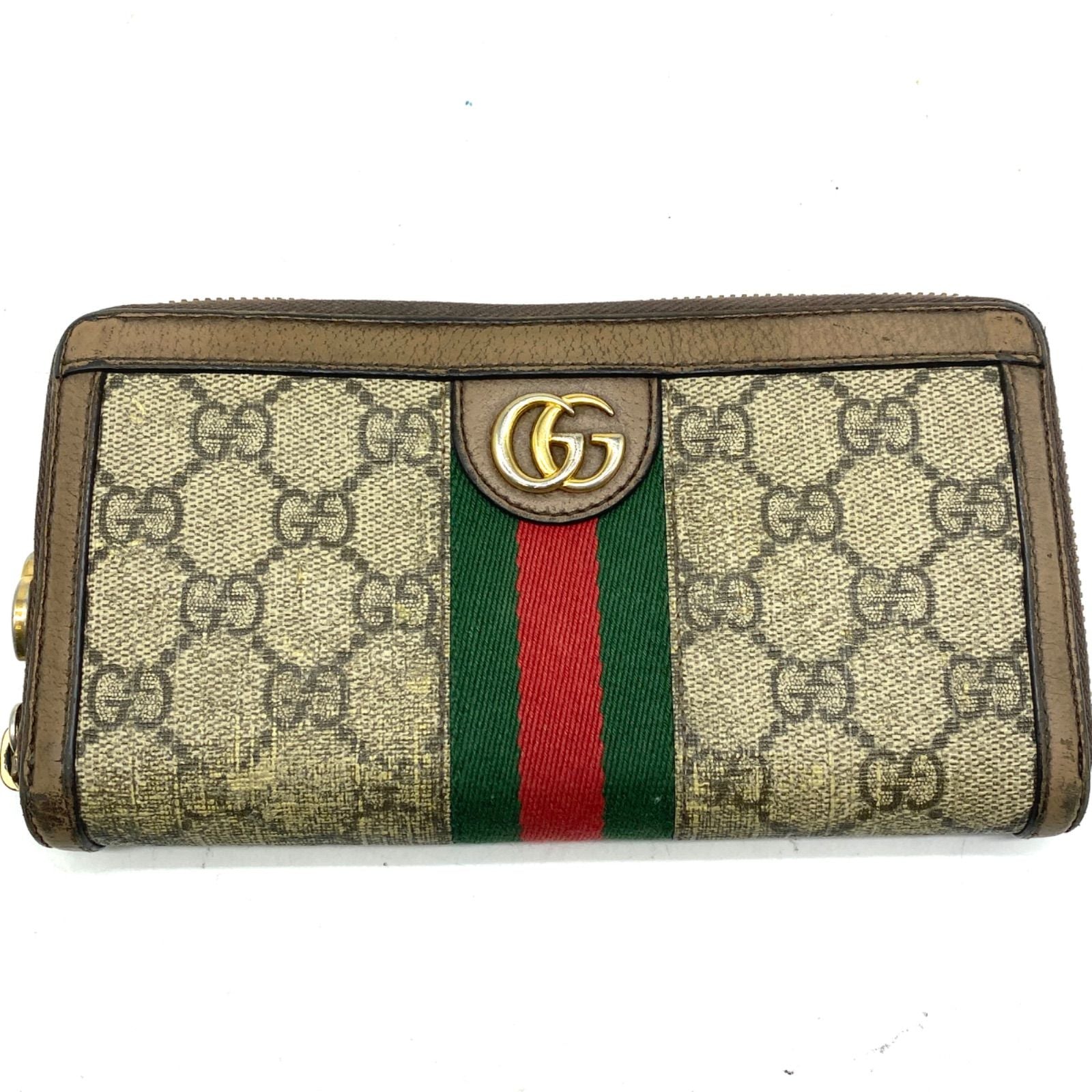Gucci Wallet GG Supreme Ophidia Round Sherry — view 2