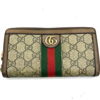 Gucci Wallet GG Supreme Ophidia Round Sherry — view 2
