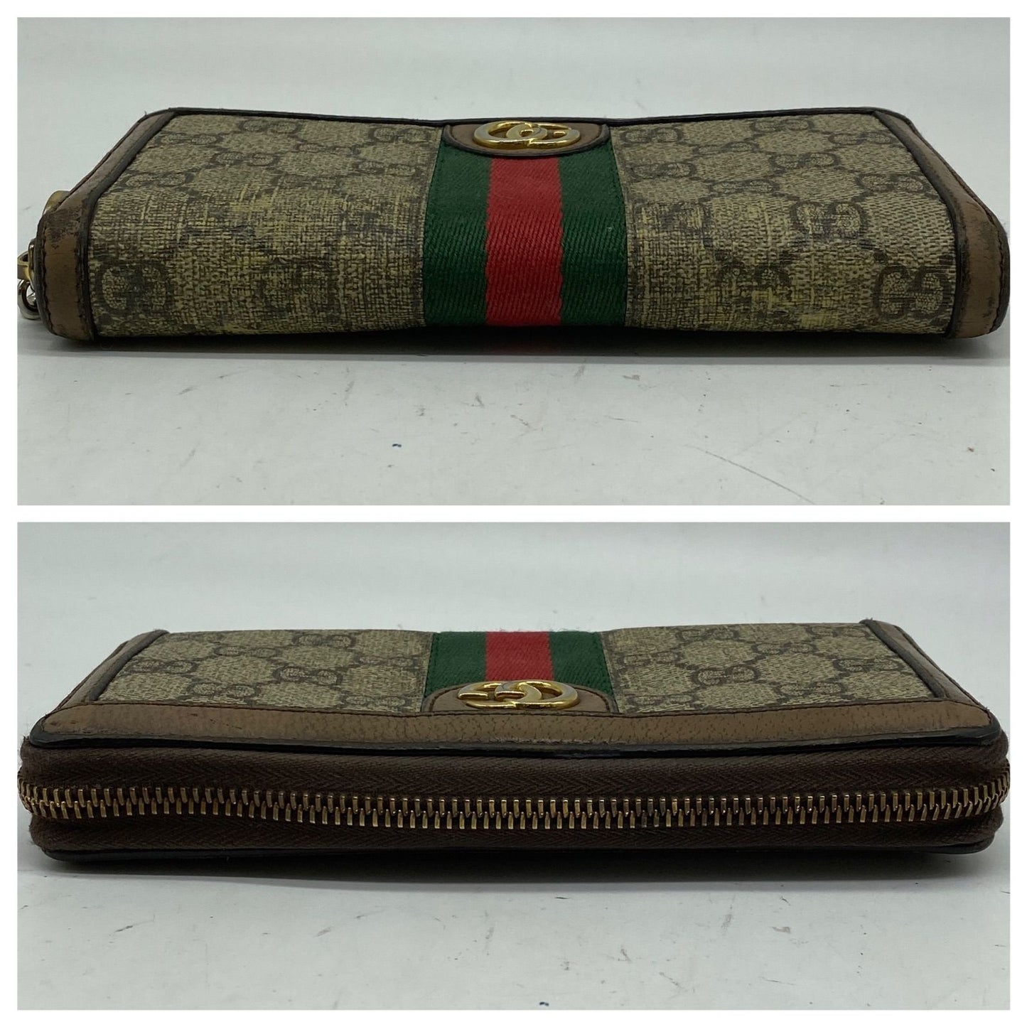 Gucci Wallet GG Supreme Ophidia Round Sherry — view 4