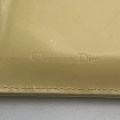 Dior Lady Wallet Fragment Case Lotus Yellow Card Coin Purse — view 7