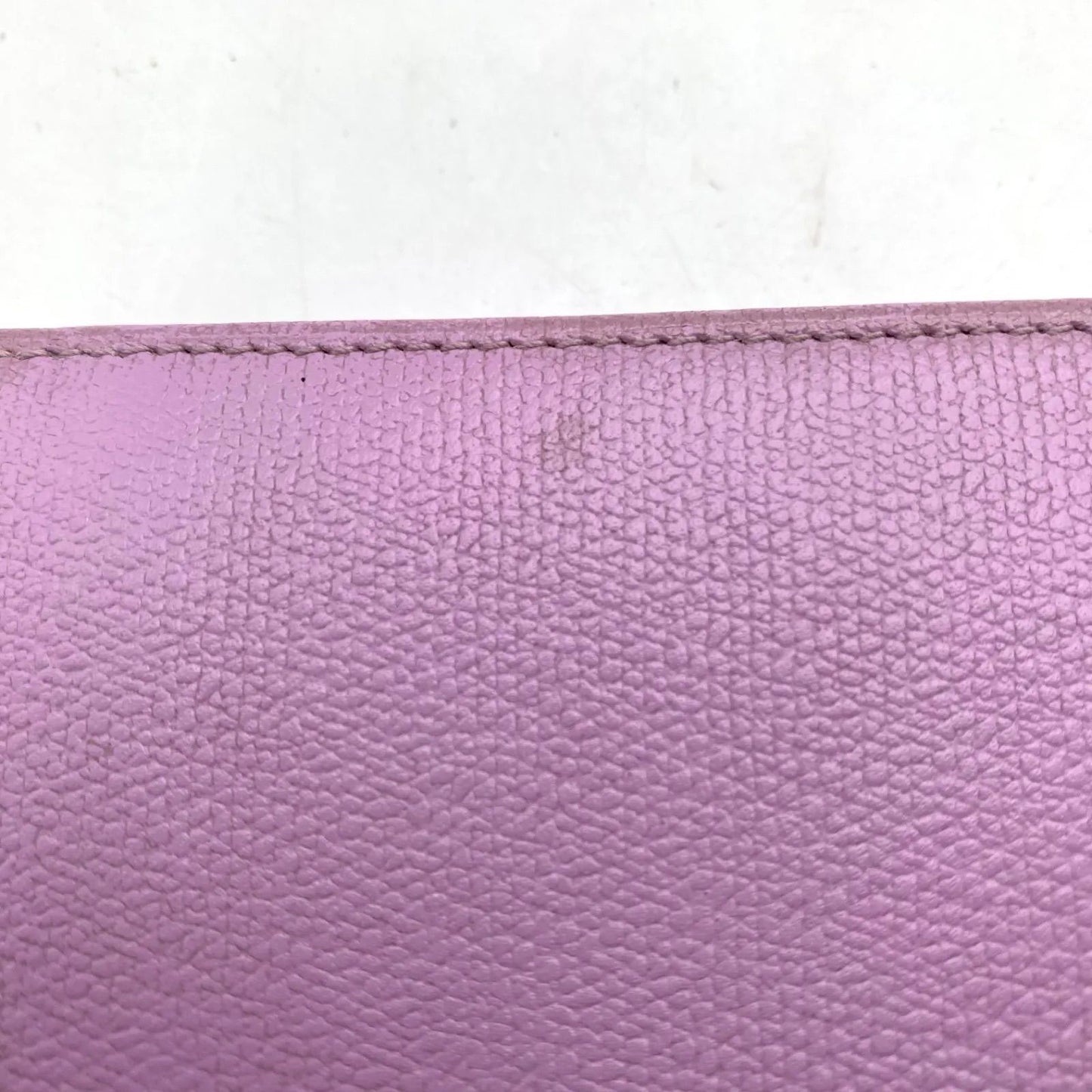 Chanel Wallet Fold Hook Purple CC Logo Coco Button — view 9