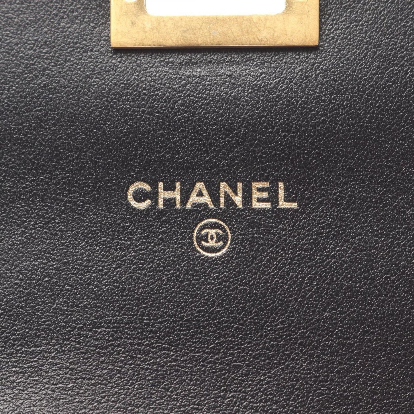 Chanel Shoulder Bag 2.55 Quilted Mini Black Calf Chain Wallet — view 4