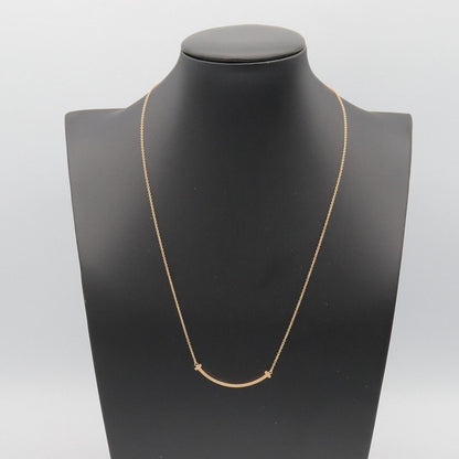 Tiffany & Co Necklace T Smile Small 40.5 45.5 cm 18k Pink Gold — view 5