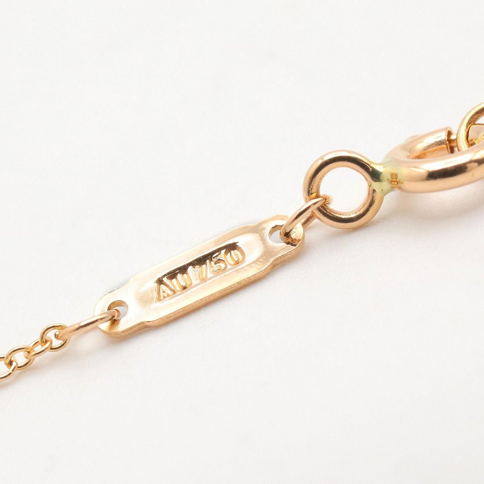 Tiffany & Co Necklace T Smile Small 40.5 45.5 cm 18k Pink Gold — view 4