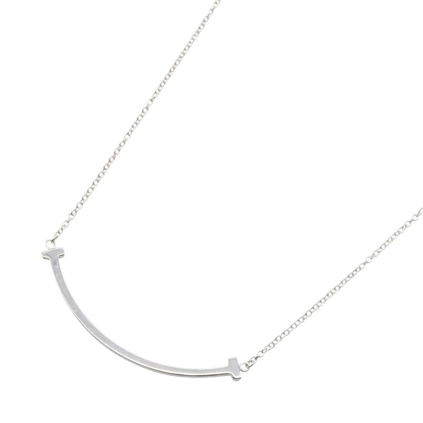 Tiffany & Co Necklace T Smile Small 41.5 46.5 cm